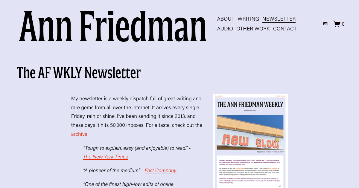 The Ann Friedman Weekly