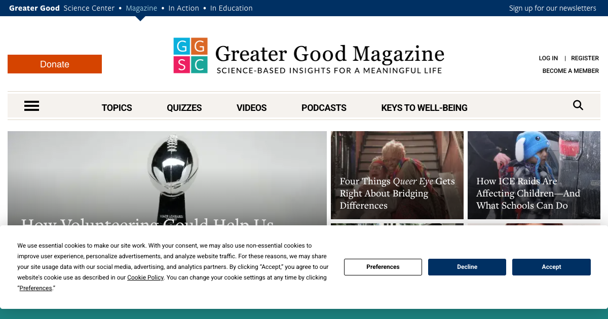 Greater Good Magazine