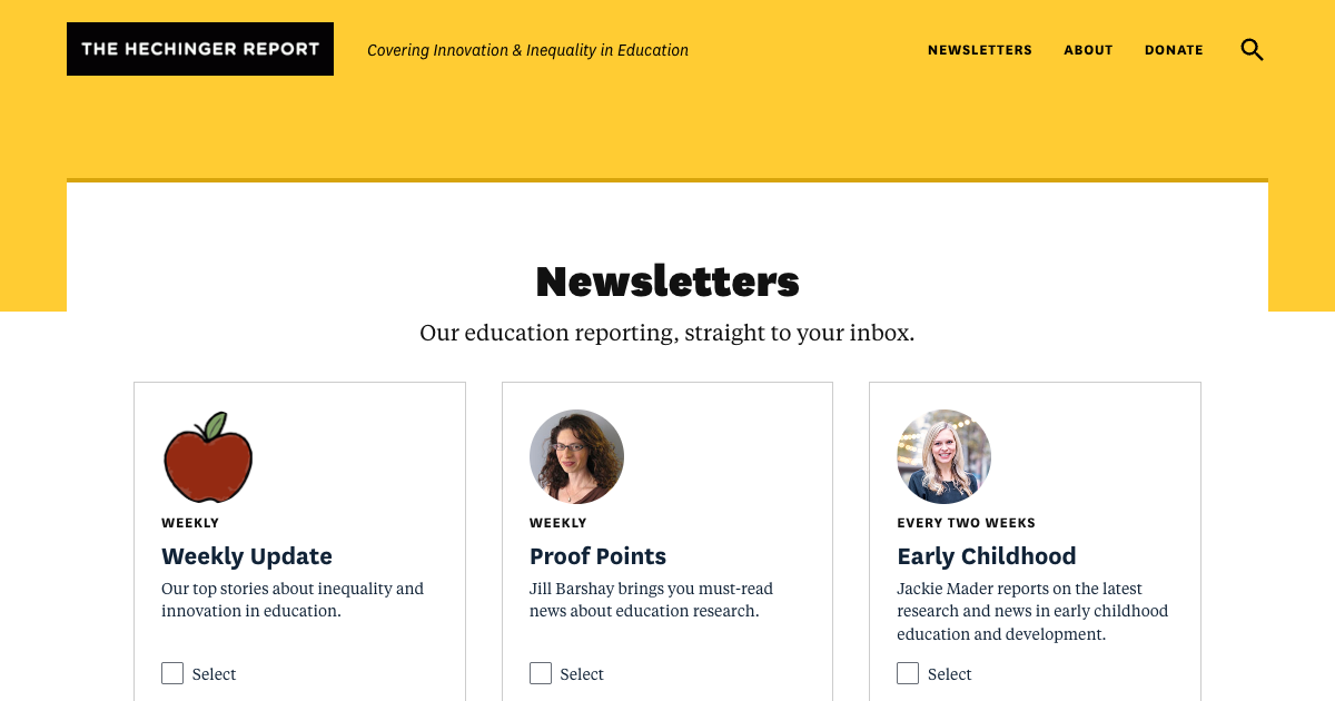 The Hechinger Report