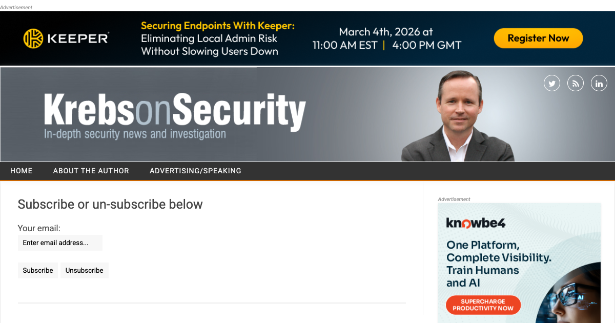 Krebs on Security