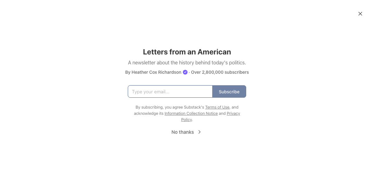 Letters from an American (Heather Cox Richardson)