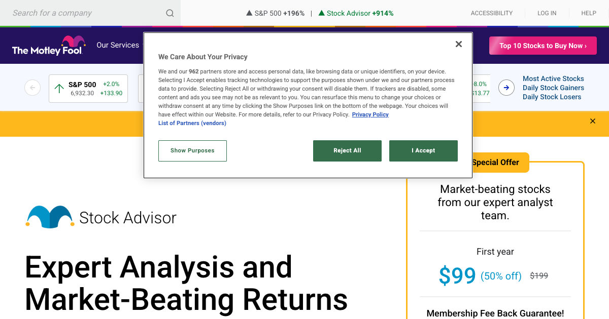 The Motley Fool Stock Advisor