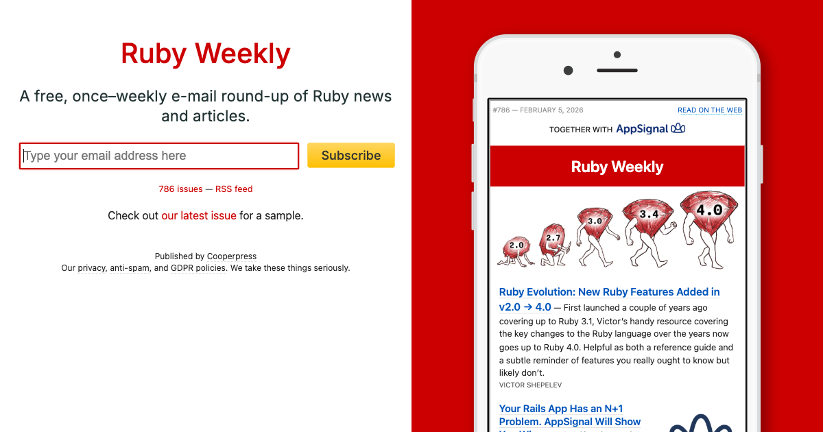 Ruby Weekly