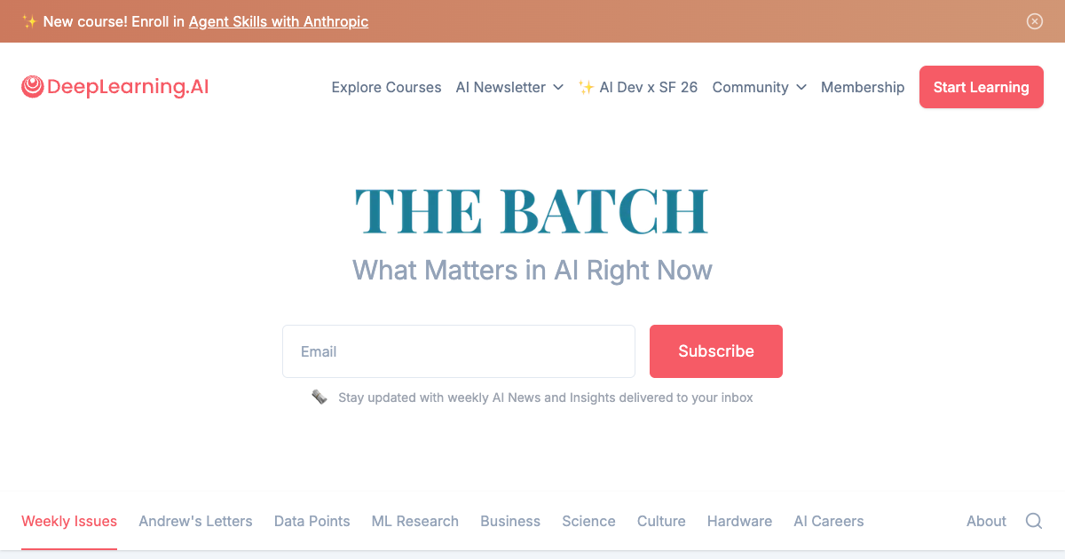 The Batch (DeepLearning.AI)