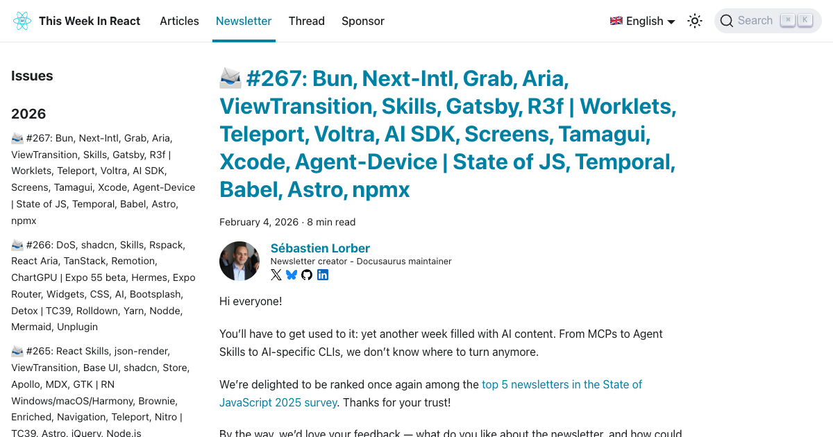 This Week in React